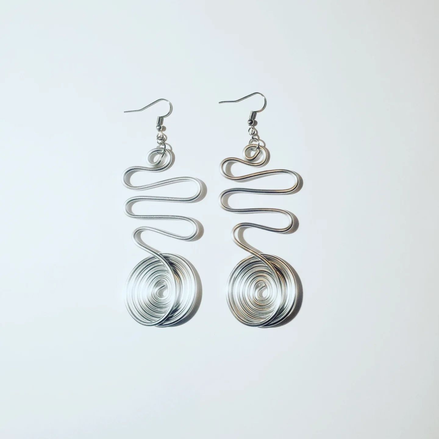 Wire Earrings- Silver