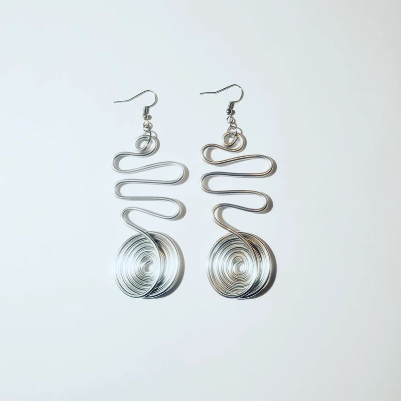 Wire Earrings- Silver