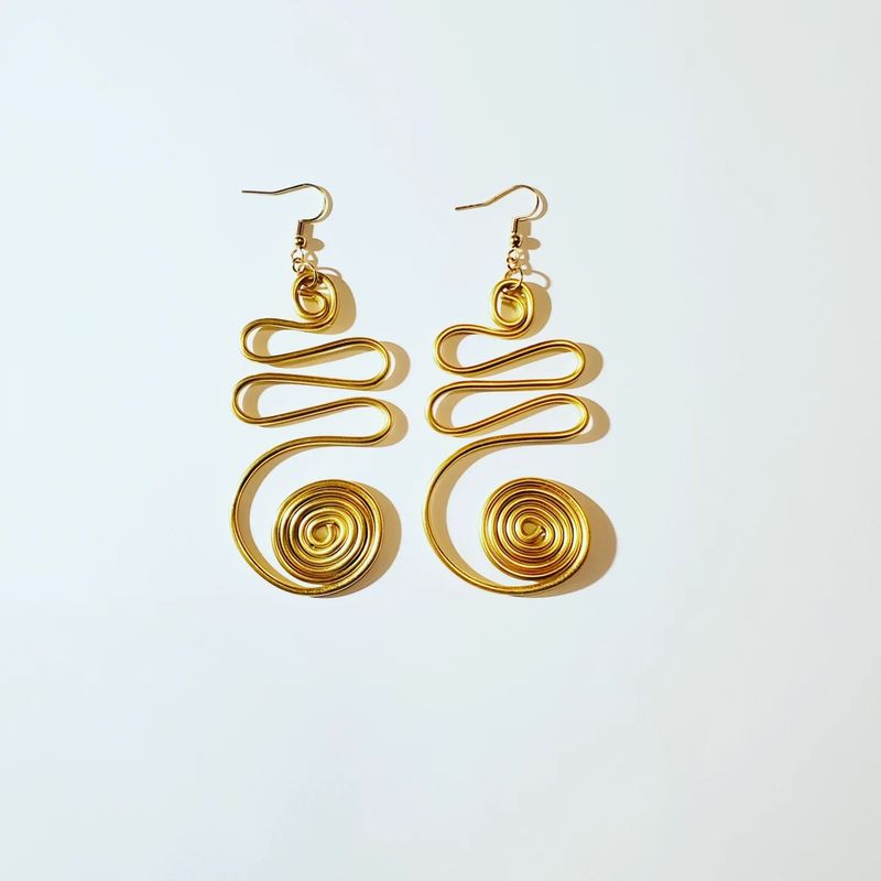 Wire Earrings- Gold