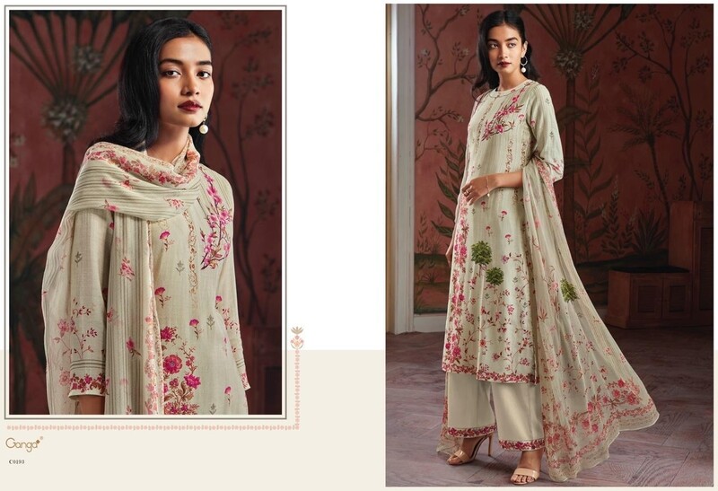 Ganga Maheswari Designer Suit( Light Green)-5