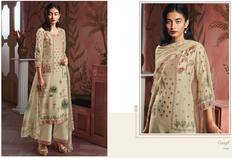 Ganga Maheswari Bottom Printed Designer Suit-3