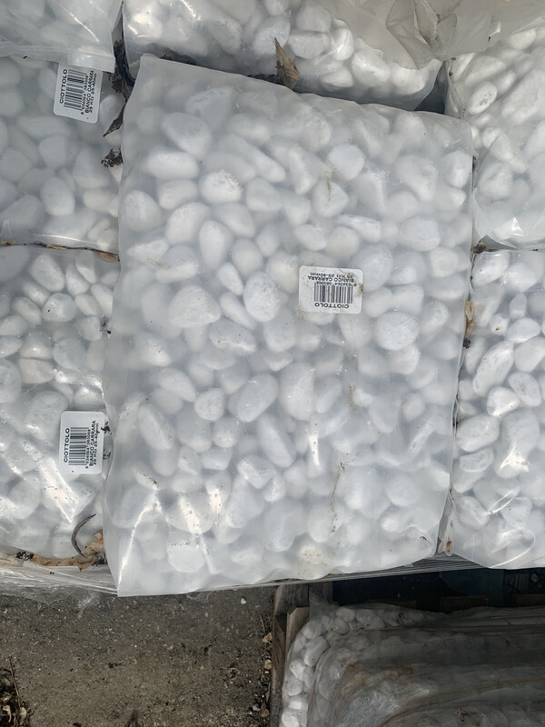Ciotolo Bianco Carrara 25 kg