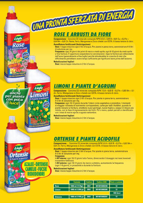 Concime liquido Rose e fiori Linfa - 1 lt