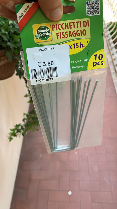 GANCI A U PER FISSAGGIO TELO PACCIAMATURA - 10 pz