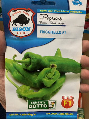 Peperone friggitello friariello - Busta semi Peperone friggitello friariello - Busta semi