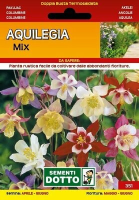 AQUILEGIA - Aquilegia vulgaris - busta semi MIX
