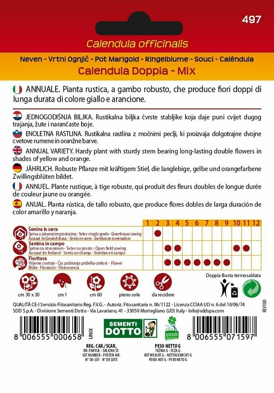 Calendula Doppia mix - Busta semi