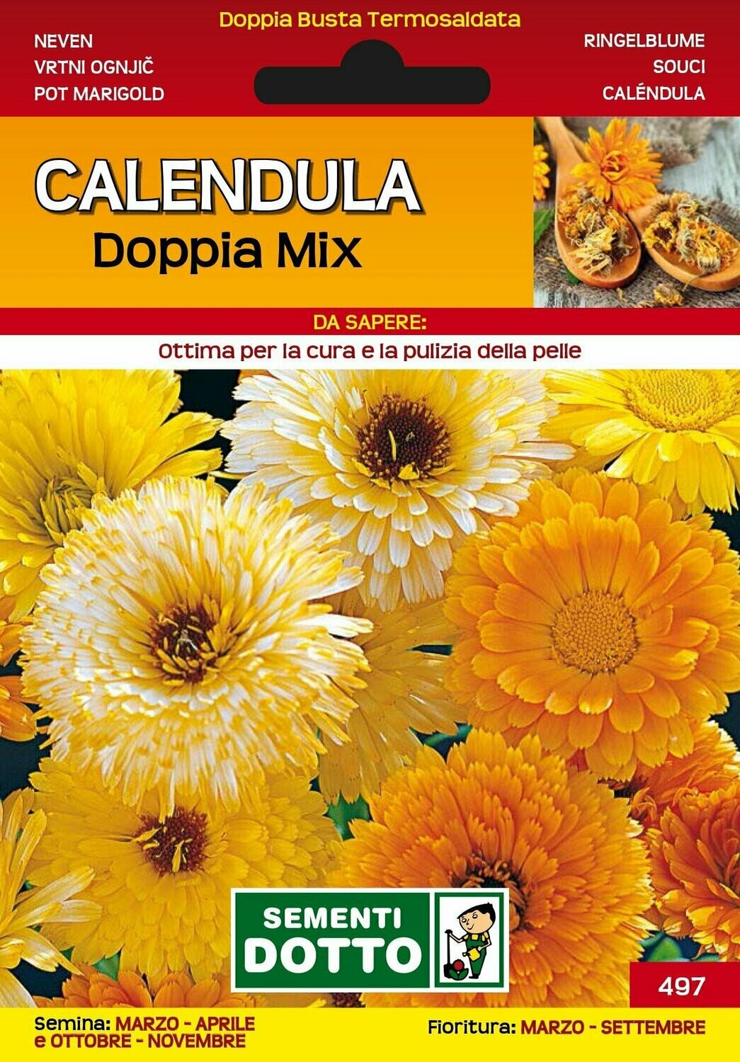 Calendula Doppia mix - Busta semi