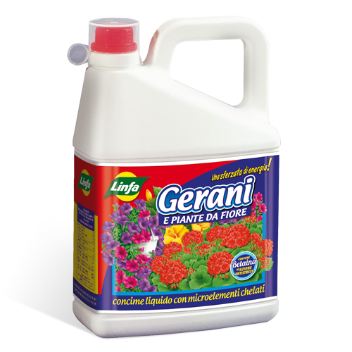 Concime liquido gerani e fiori Linfa