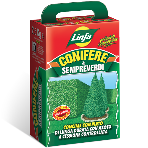 Concime per sempreverdi e conifere Linfa - 2,5 kg