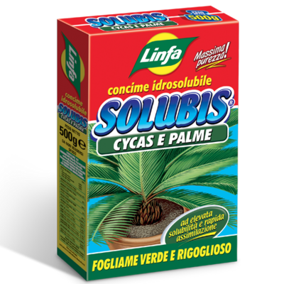 SOLUBIS Concime Cycas, Cicas e Palme idrosolubile Linfa - 500 gr