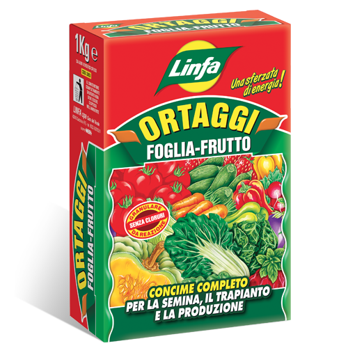 Concime lenta cessione per ortaggi Linfa