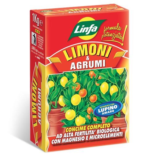 Concime per Agrumi Limoni mandarini ecc Ferro e Lupini Linfa - 1 kg