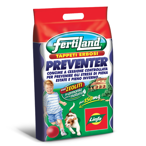 Concime a lenta cessione per prato Preventer Linfa - 5 kg