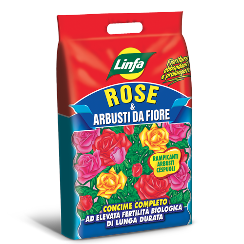 Concime a lenta cessione per rose e fiori Linfa - 5 kg