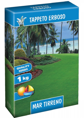 TAPPETO ERBOSO MAR TIRRENO SCATOLA SEMI 1 KG SEME SEMENTI SEMENZA PRATO LOIETTO FESTUCA POA