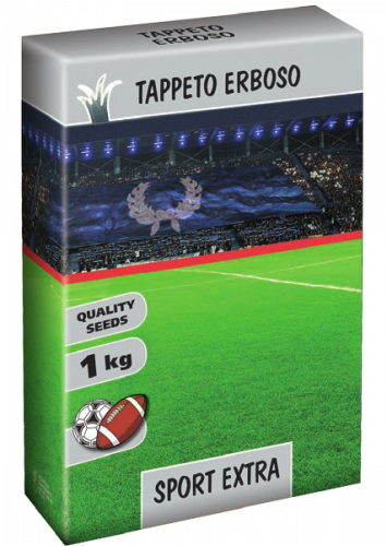 TAPPETO ERBOSO SPORT EXTRA SCATOLA SEMI 1 KG SEMENTI SEMENZA PRATO SEME Festuca Poa