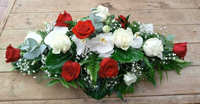 FUNERALE COPRICASSA MEDIO DI FIORE RECISO