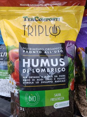 Terriccio TerComposti Triplo - Humus di Lombrico - 3 LT