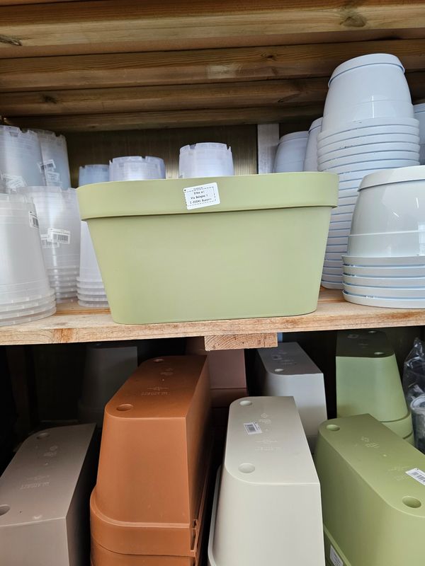 Vaso da parete in plastica W-SMART col. Verde - L 36 cm Vaso da parete in plastica W-SMART col. Verde - L 36 cm