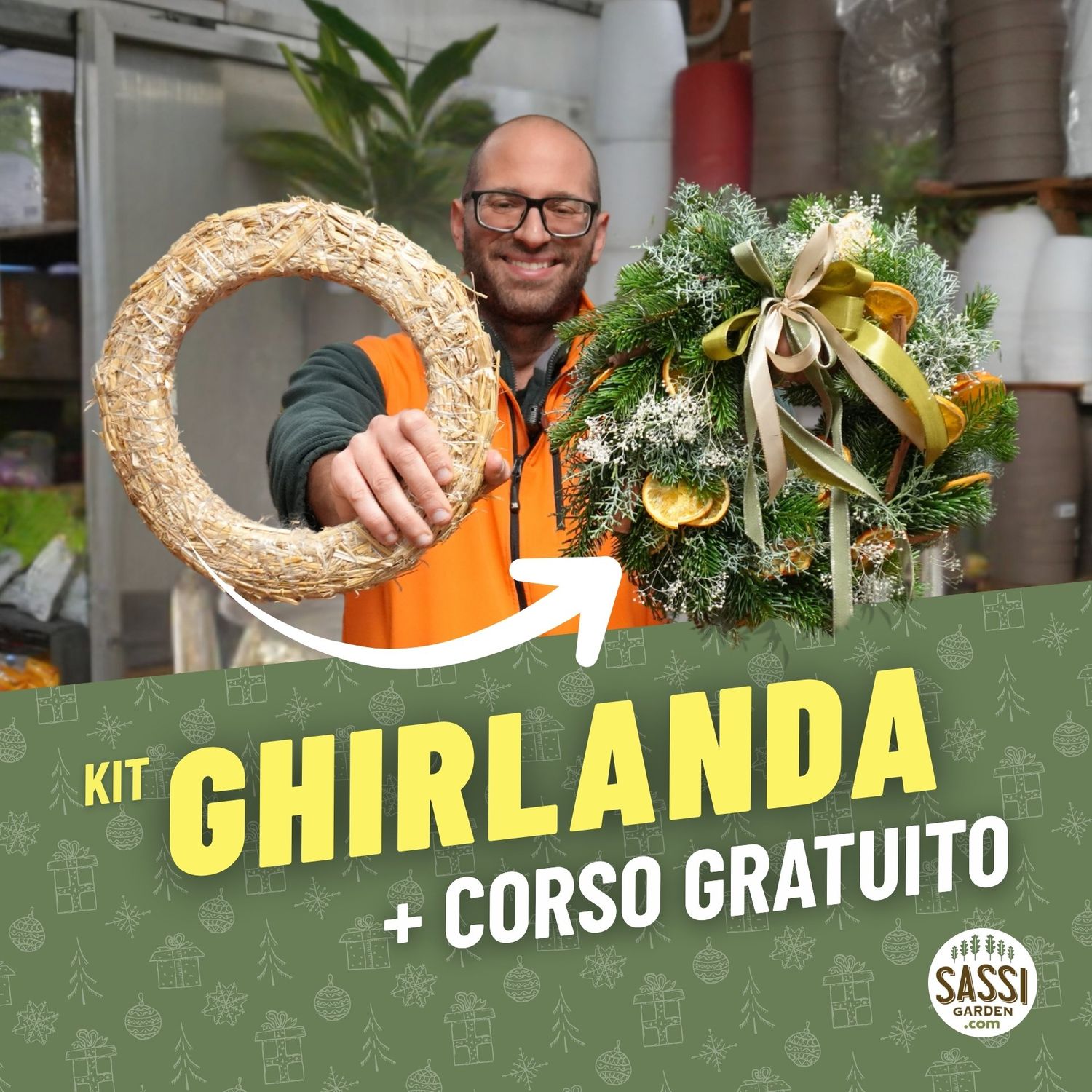 Realizza la tua Ghirlanda Natalizia!🤶🏻 Kit Composizione + Corso Gratuito del 29-11-2025