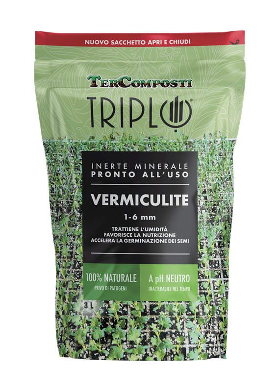 Granulato TerComposti Triplo 1-6 mm, Vermiculite - 3 LT