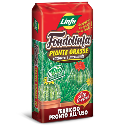 Terriccio per Piante Grasse Fondolinfa, Linfa - 10 lt