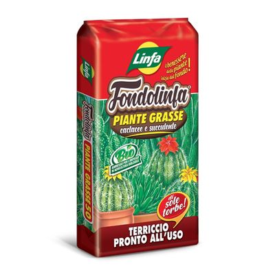 Terriccio per Piante Grasse Fondolinfa, Linfa - 10 lt Terriccio per Piante Grasse Fondolinfa, Linfa - 10 lt
