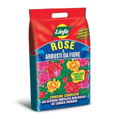 Concime a lenta cessione per rose e fiori Linfa - 5 kg Concime a lenta cessione per rose e fiori Linfa - 5 kg