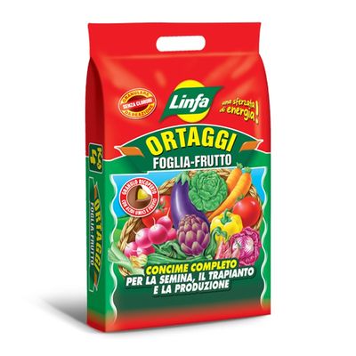 Concime lenta cessione per ortaggi Linfa