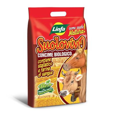 Suolovivo: Concime Stallatico Pellettato Biologico a Lento Rilascio per Orto e Piante da Frutto (Secco a Palline Inodore)
