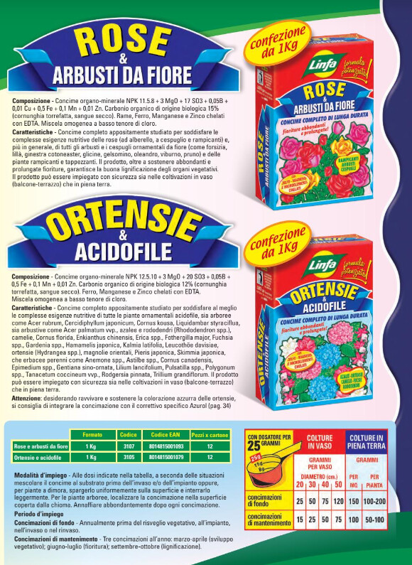 Concime Rose &amp; Fiori Linfa - 1 kg