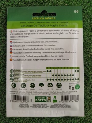 LATTUGA DA TAGLIO A FOGLIA LISCIA SEMI