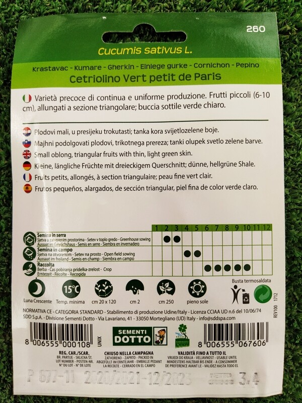 Cetriolino - Busta semi