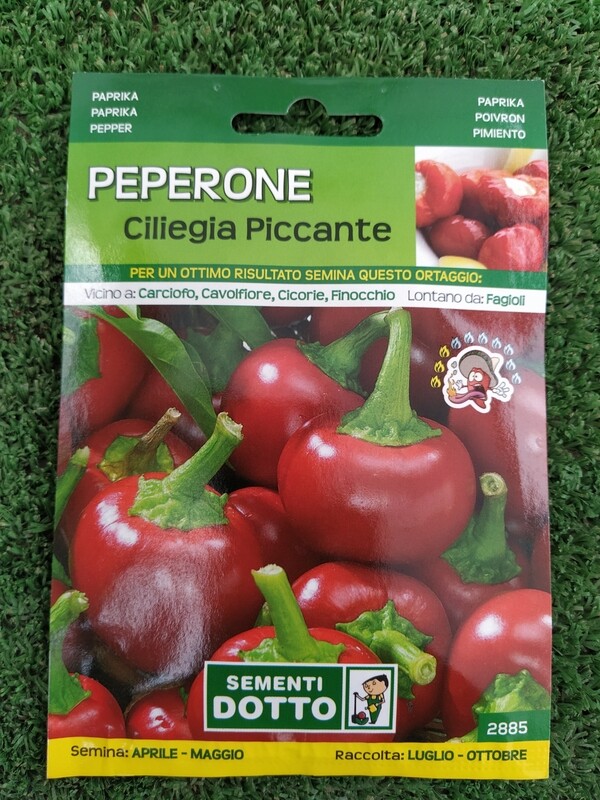 Peperoncino ciliegia piccante - Busta semi Peperoncino ciliegia piccante - Busta semi