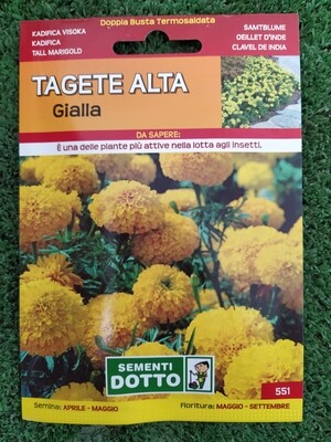 Tagete alta gialla - Busta semi