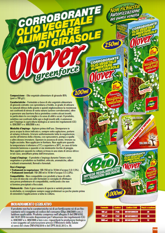 OLOVER, Anti-Cocciniglia, Olio Bianco Vegetale Linfa