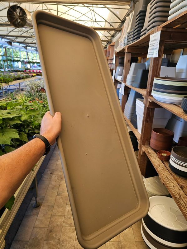 SOTTOVASO Sottofioriera Rettangolare Decor in plastica