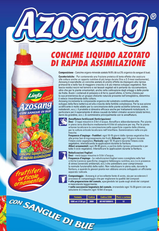 Azosang Sangue di Bue, concime - 1 lt