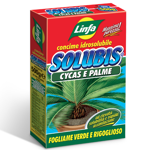 SOLUBIS Concime Cycas, Cicas e Palme idrosolubile Linfa - 500 gr SOLUBIS Concime Cycas, Cicas e Palme idrosolubile Linfa - 500 gr