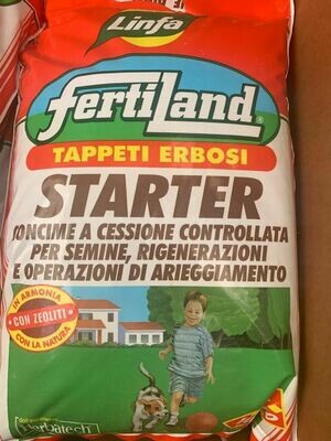 Concime Starter per prati Appena vegetati / arieggiati / riseminati Linfa - 5Kg