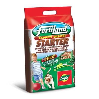Concime Starter per prati Appena vegetati / arieggiati / riseminati Linfa - 5Kg Concime Starter per prati Appena vegetati / arieggiati / riseminati Linfa - 5Kg