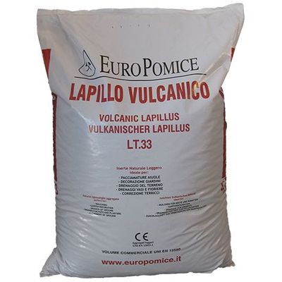 Lapillo nero Geosism, lava vulcanica 10/20 mm - sacco 33 lt