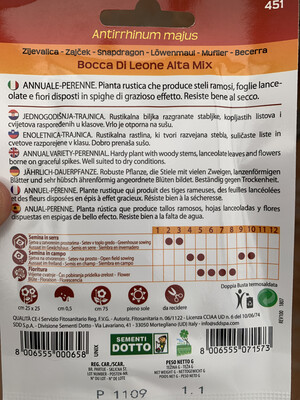 Bocca di Leone Alta Mix - Busta semi