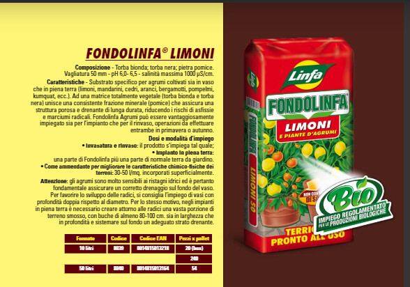 TERRICCIO PER AGRUMI e limoni  50 lt