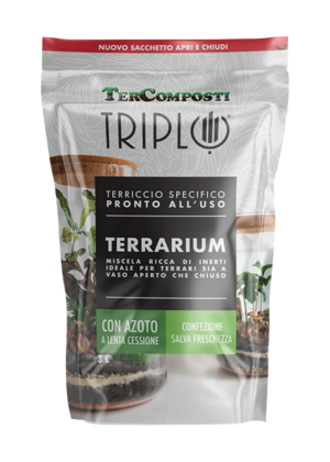 Terriccio TerComposti Triplo, Terrarium - 3 LT Terriccio TerComposti Triplo, Terrarium - 3 LT