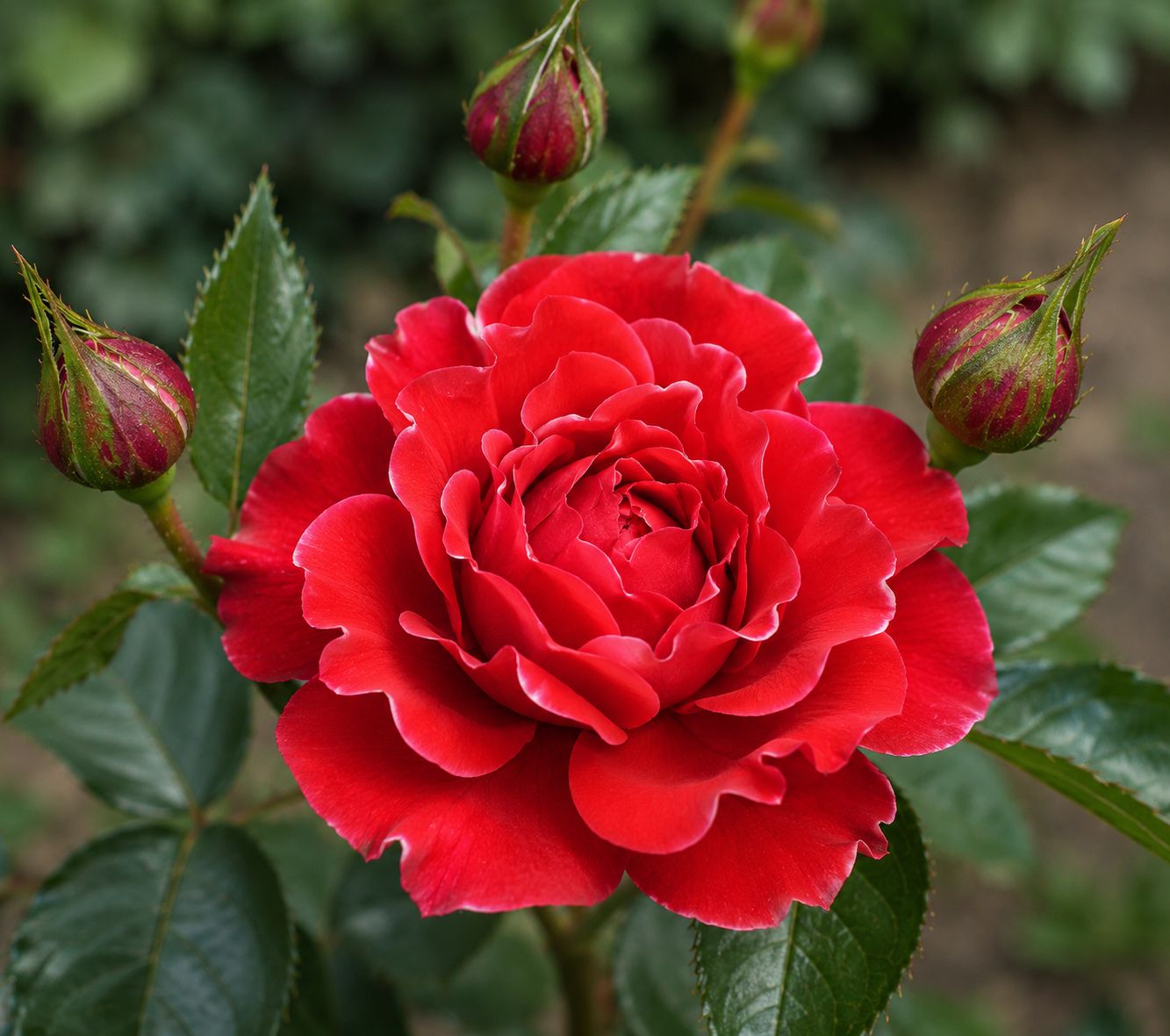 Rosa Rose, Grandi Fiori , Red Lady Ruffles ®’ - Vaso 18 Rosa Rose, Grandi Fiori , Red Lady Ruffles ®’ - Vaso 18