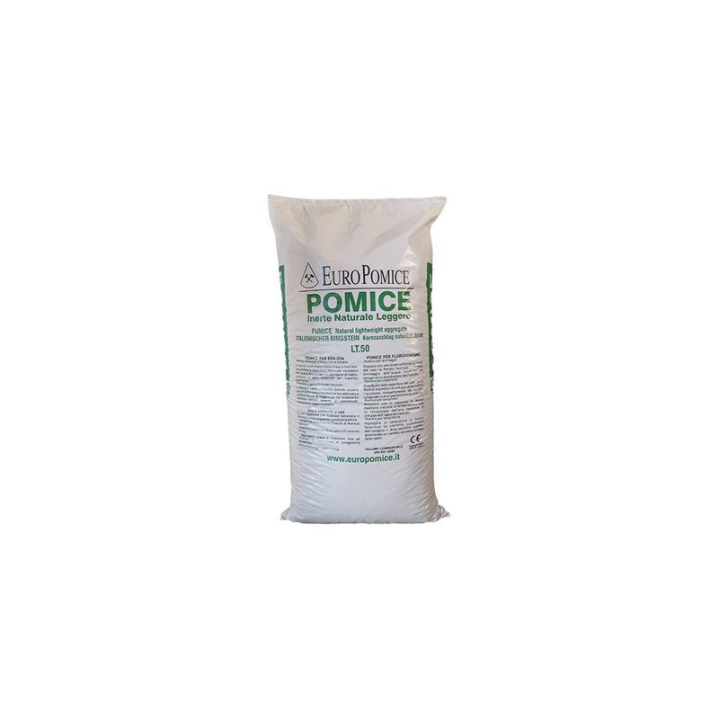 Pomice 2/4 mm granulometria- sacco 50lt