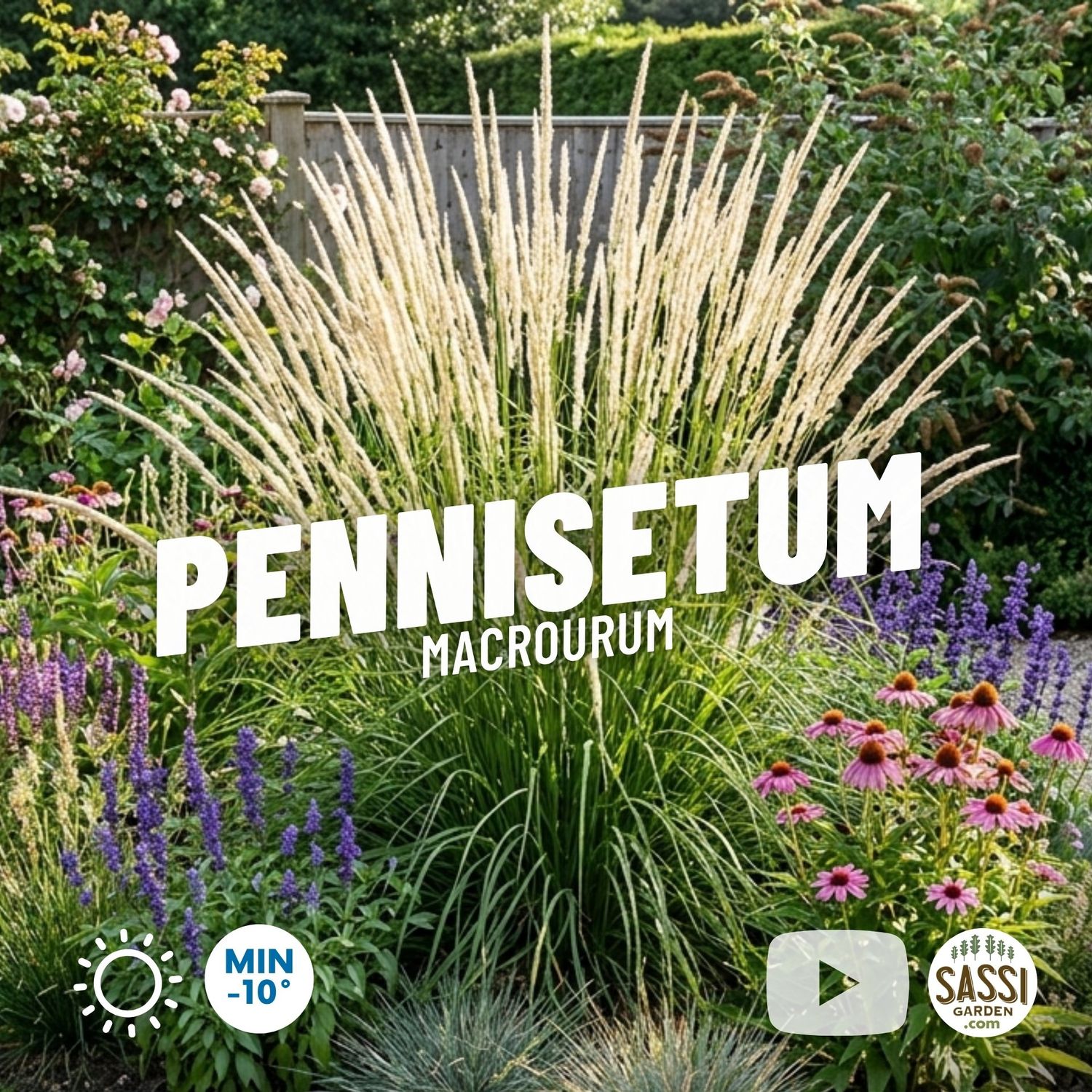 Pennisetum macrourum, penniseto a spighe lunghe - vaso Ø18 cm Pennisetum macrourum, penniseto a spighe lunghe - vaso Ø18 cm