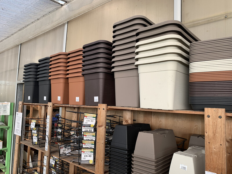 FIORIERA Rettangolare Decor in plastica